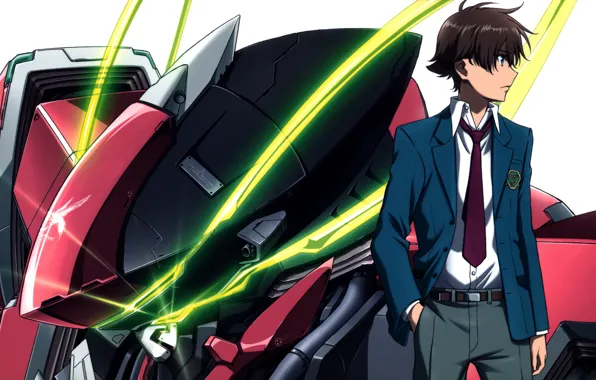 Tie, combat robot, kakumeiki valvrave, haruto tokishima, student