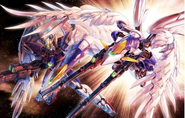Weapons, wings, robots, gun, Mobile Suit Gundam