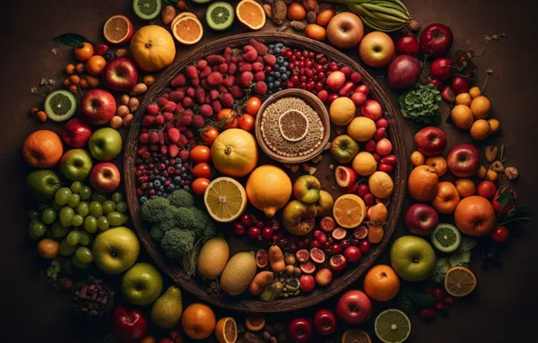 Berries, food, fruit, a lot, different, delicious, juicy, cuts