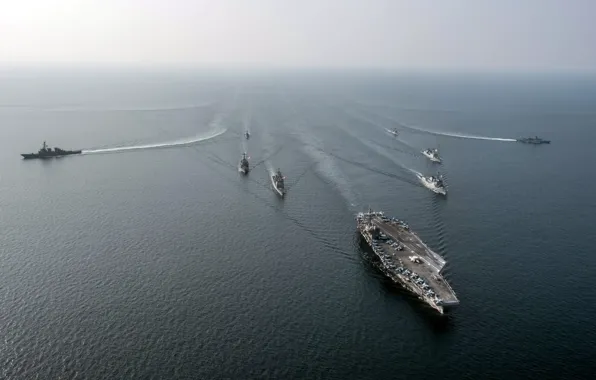 Ships, USA, Navy, USS Ronald Reagan (CVN 76)