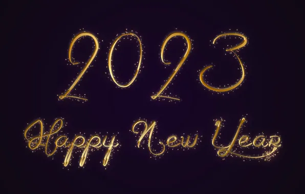 Gold, New Year, figures, golden, happy, New Year, glitter, design by Marika