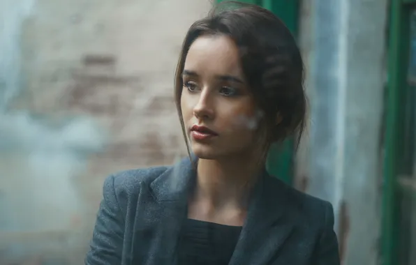 Picture look, glass, girl, photo, model, beautiful, jacket, DAVID MAS