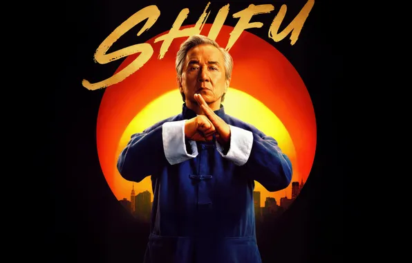 Art, black background, poster, Jackie Chan, Jackie Chan, Karate Kid: Legends, Karate Kid: Legends