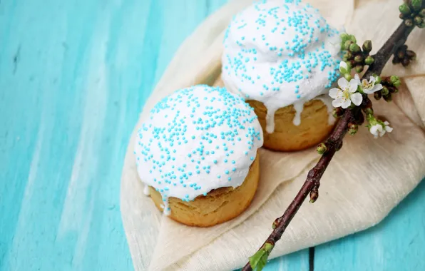 Cherry, spring, Easter, cake, glaze