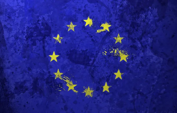 Stars, flag, The European Union