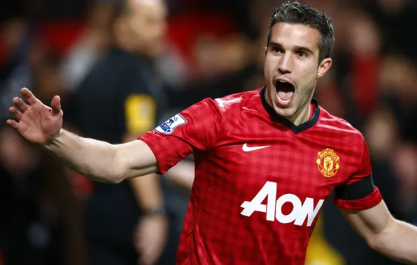 Picture star, football, Manchester United, old trafford, robin, van persie, red devil, holland