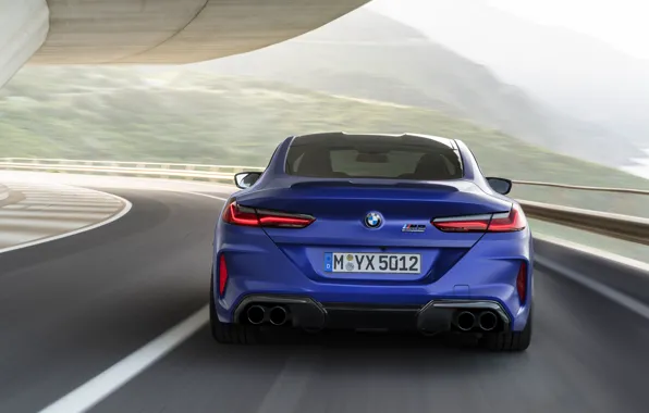 BMW, supercar, rear view, Coupe, Competition, 8-Series, 2019, BMW M8