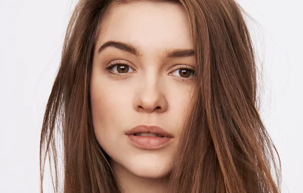 Look, face, pose, hair, portrait, actress, hair, Sophie Cookson