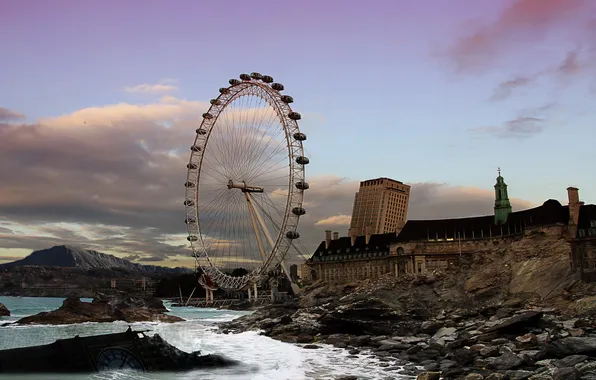 The city, London, disaster, wheel