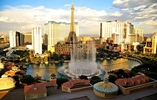 The sky, tower, home, Las Vegas, USA, casino