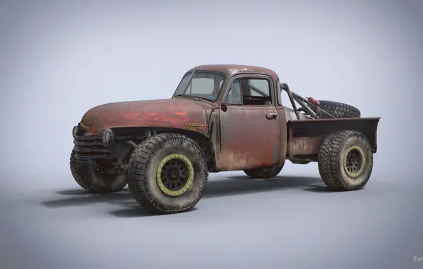 Car, Chevrolet 3100, Trophy Rat