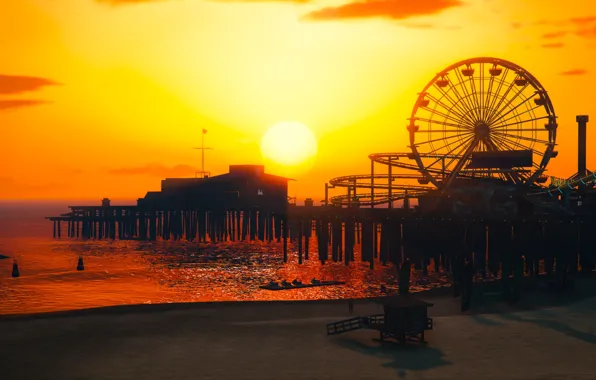 Sunset, Grand Theft Auto V, Rockstar Games