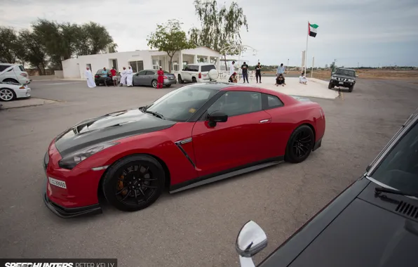 Red, GTR, Nissan, speed hanters