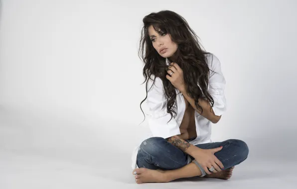 Picture face, model, hair, sitting, Sabrina
