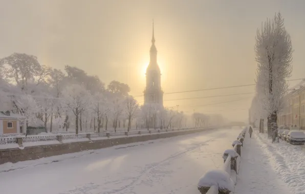 Saint Petersburg, Eduard Gordeev, Kryukov canal, winter magic