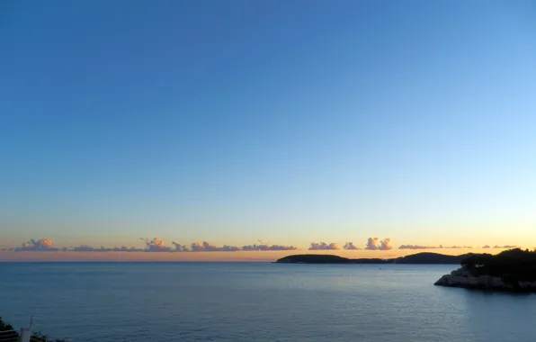 The sky, sunset, Dubrovnik, Dubrovnik, clouds