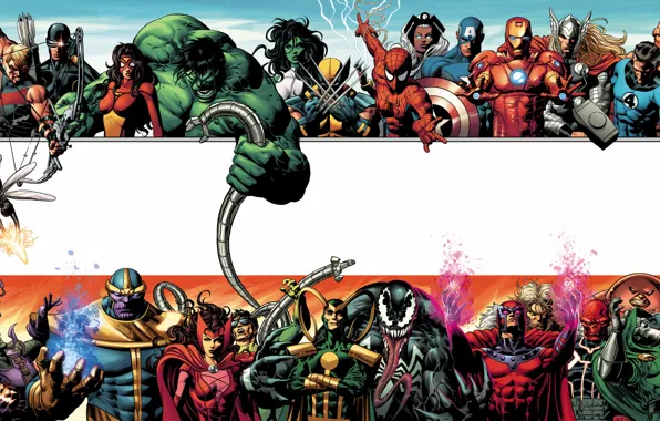 Picture marvel, heroes, villains, encyclopedia