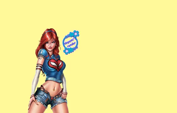 Girl, art, freckles, red, comic, Marvel Comics, Spider-Man, Spider-Man