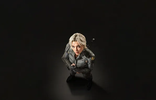 Look, blonde, actress, Florence Pugh, Thunderbolts, Yelena Belova
