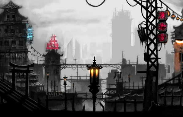 Picture roof, home, art, lights