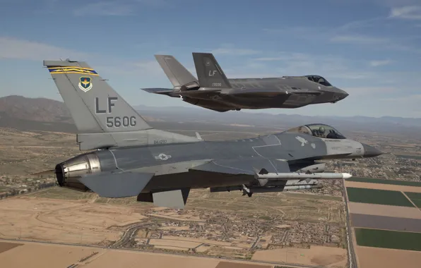 Fighters, F-16, Fighting Falcon, Lightning II, F-35, "Fighting Falcon"