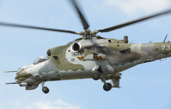Helicopter, Hind, transport-combat, Mi-24V, Mil Mi-24V