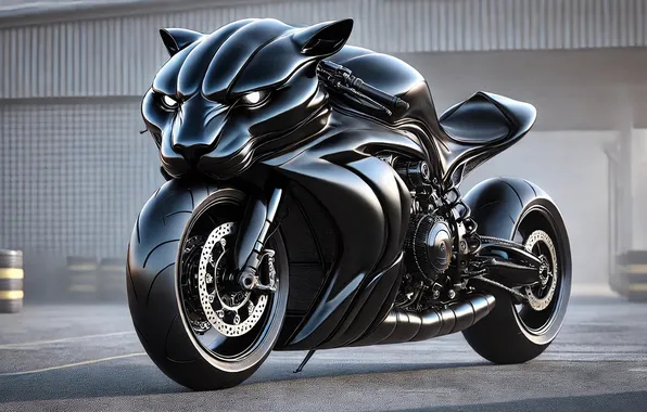 DESIGN, FORM, TUNING, HEAD, BIKE, THE BLACK PANTHER