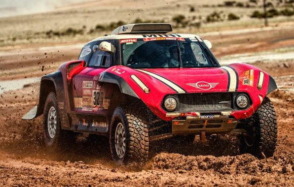 Red, Auto, Mini, Sport, Machine, Race, Dirt, Rally