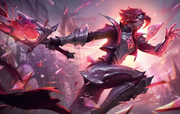 Picture art, League of Legends, riven, LoL, skin, Broken Covenant