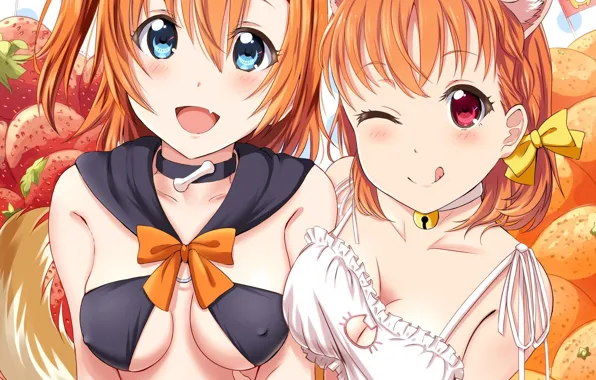 Kawaii, nipples, boobs, breast, pink, anime, catgirl, pretty