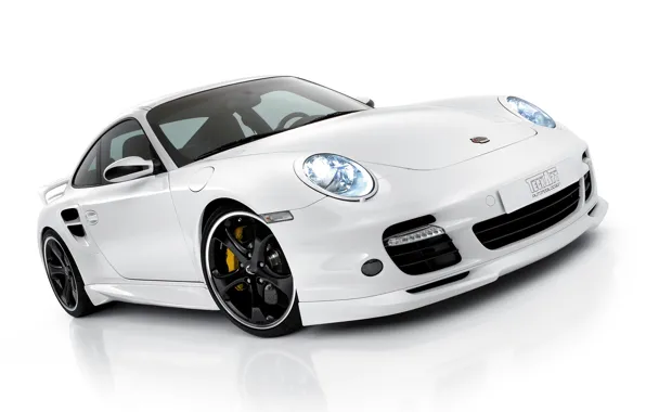 White, Porsche, Porsche, Car