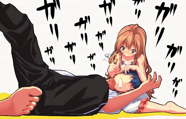 Picture anime, art, two, taiga, Toradora!, Ryūji