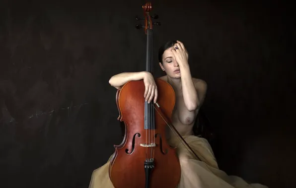 Girl, music, cello