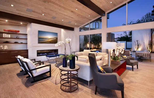 Design, table, sofa, furniture, interior, cottage, Orchid