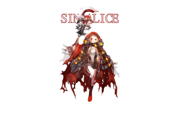 Weapons, the game, art, girl, Sinoalice, Akazukin