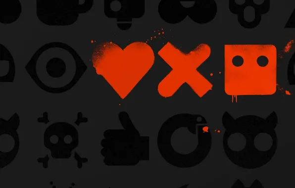 Picture love, Love, characters, smiles, logos, youth, death and robots, Love Death and Robots
