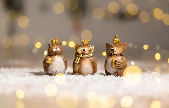 Picture Kukota Ekaterina, background, new year, figures, decor