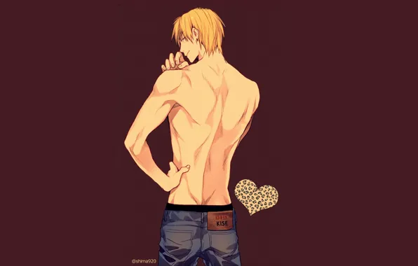 Background, back, guy, Kuroko's Basketball, Kuroko from the Baske, Kise Ryouta