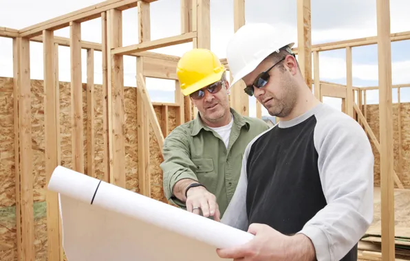 Planes, workers, construction, wooden structure