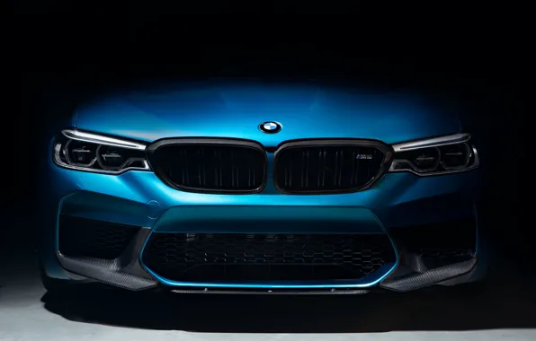 Picture BMW, Dark, Blue, Predator, Front, Face, F90