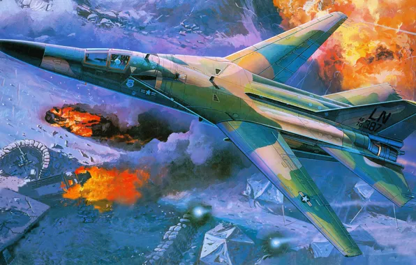 War, figure, UNITED STATES AIR FORCE, General Dynamics, Aardvark, with variable sweep wing, f-111f, Libya