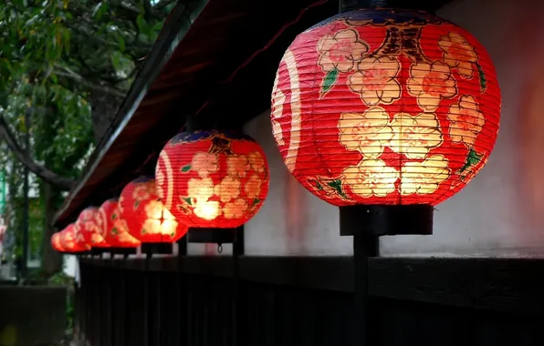 Balls, lights, round, lanterns