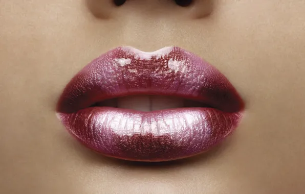 Picture lipstick, lips