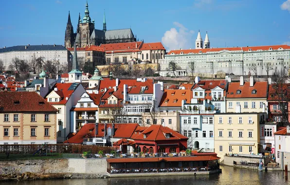 Castle, home, Prague, Czech Republic