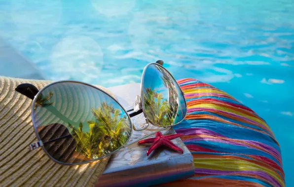 Sand, sea, beach, summer, stay, glasses, summer, beach