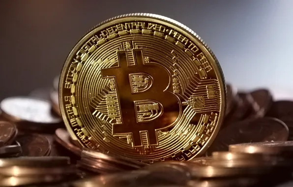 Picture blur, logo, logo, coins, coins, bitcoin, bitcoin