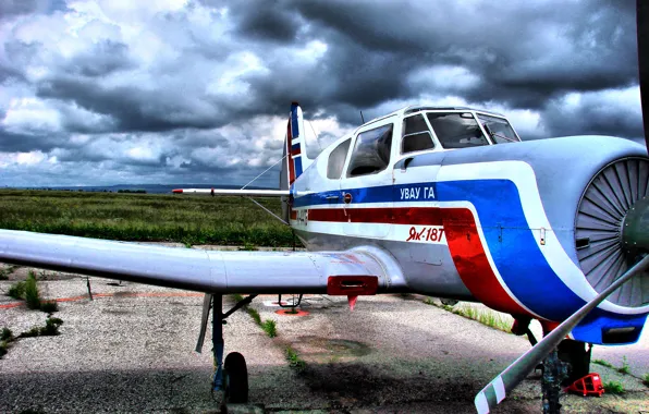 The sky, the plane, technique, glider