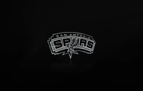 Black, Grey, Basketball, Background, Logo, NBA, San Antonio Spurs, San Antonio