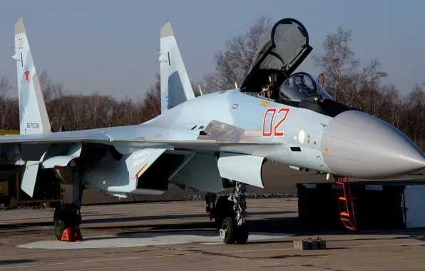 Fighter, the airfield, Russian, super-maneuverable, Su 35S