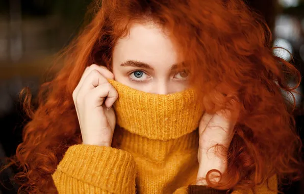 Look, close-up, face, model, portrait, hands, makeup, hairstyle